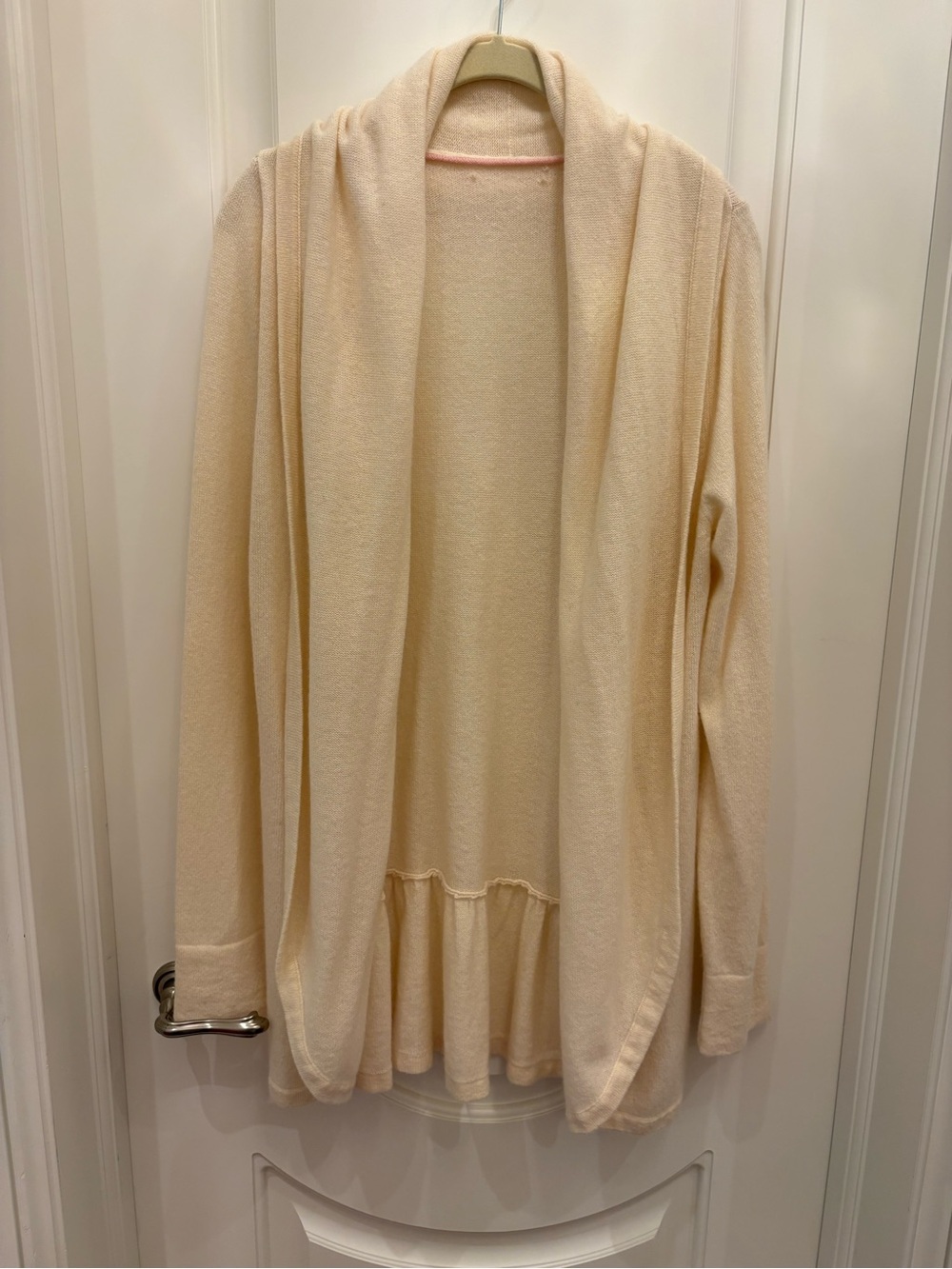 Lilly Pulitzer Cream Open-Front Chasmare Cardigan